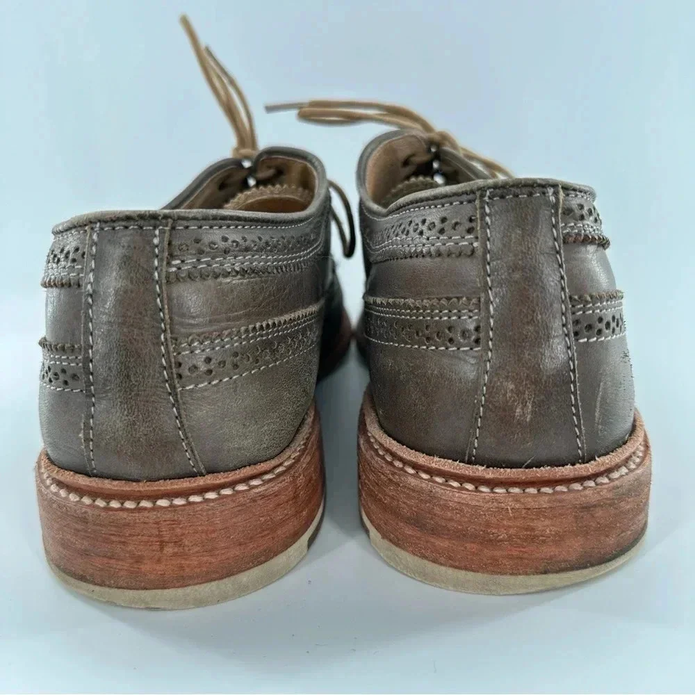 Frye mens derby shoes size 11.5 D taupe brown leather vintage collection